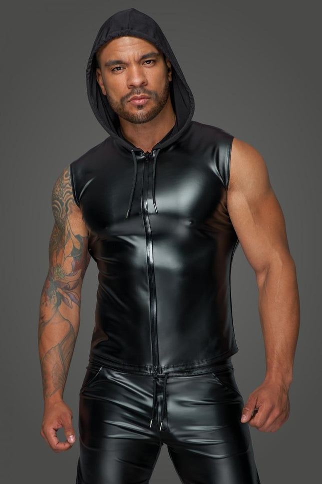 Hooded sweatshirt with two-way zipper H062 - 3XL