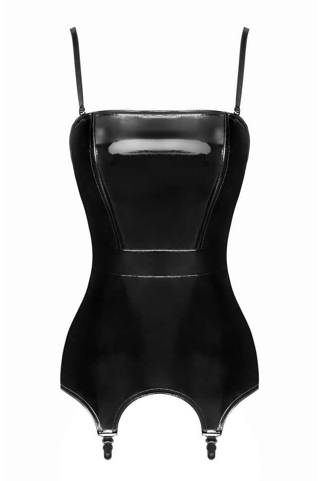 F381 Dominae Venom Corset-belt black - 3XL