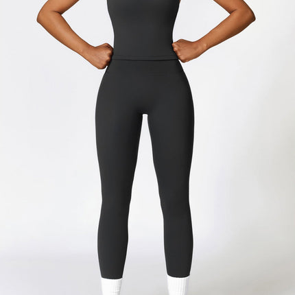 Brushed High-Waist Sculpting Yoga Leggings-3