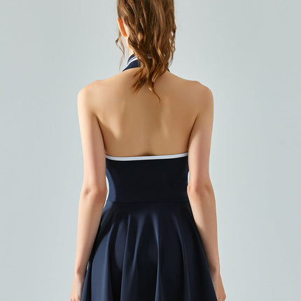 Sleeveless Polo Tennis Dress-2