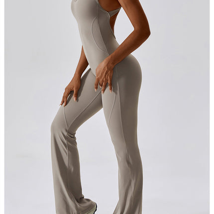 Sleeveless Flared Jumpsuit-4