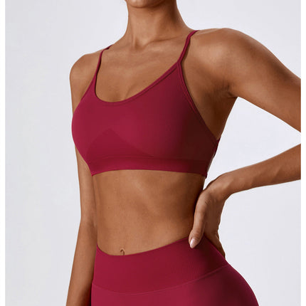 Crossback Strappy Sports Bra-5