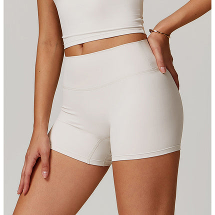 Brushed High-Waist Yoga Shorts-4