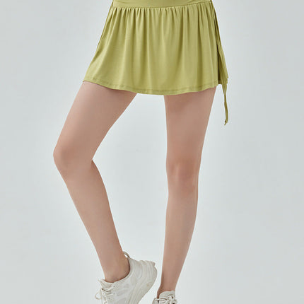 Drawstring Tennis Skirt-1