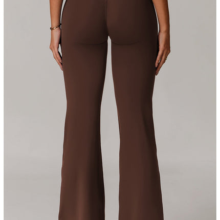 Fitted Flared Yoga Pants-6