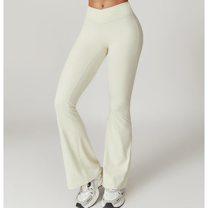 Eco-Chic Crossover Flared Pants-0