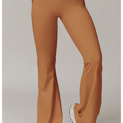 Fitted Flared Yoga Pants-5