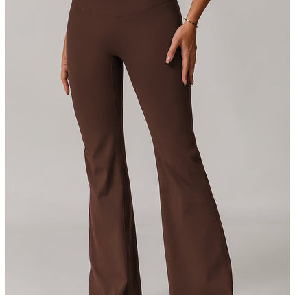 Fitted Flared Yoga Pants-4