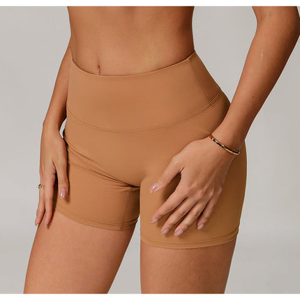 High-Waist Sculpting Yoga Shorts-2