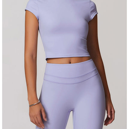 Cut-Out Back Yoga Tee-3