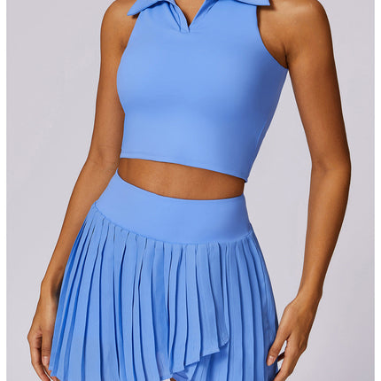 Sleeveless Cropped Polo-5