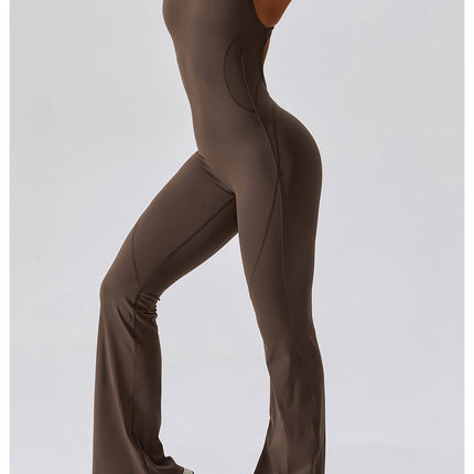 Sleeveless Flared Jumpsuit-1