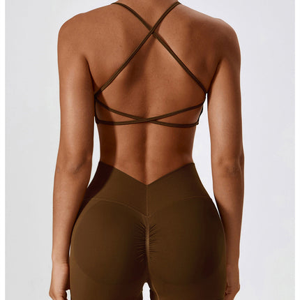 Crossback Strappy Sports Bra-2
