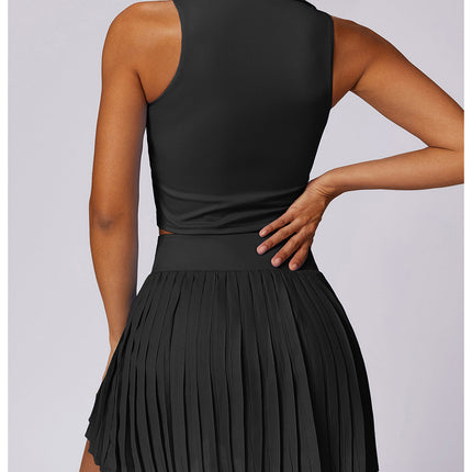Sleeveless Cropped Polo-1