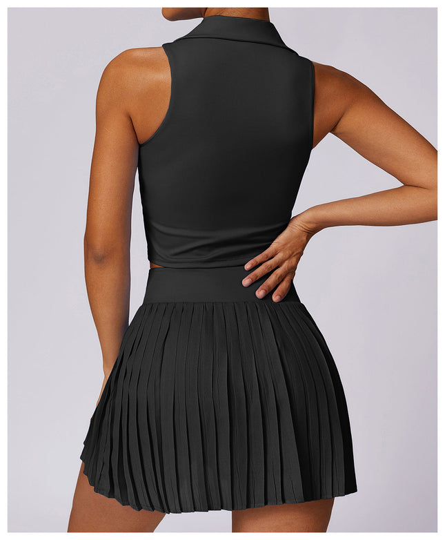 Sleeveless Cropped Polo-1