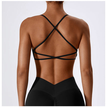 Crossback Strappy Sports Bra-2