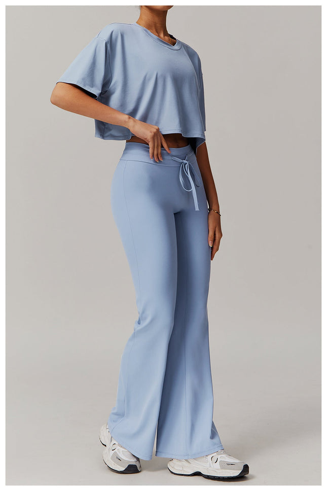 High-Waist Lift Flared Yoga Pants-1