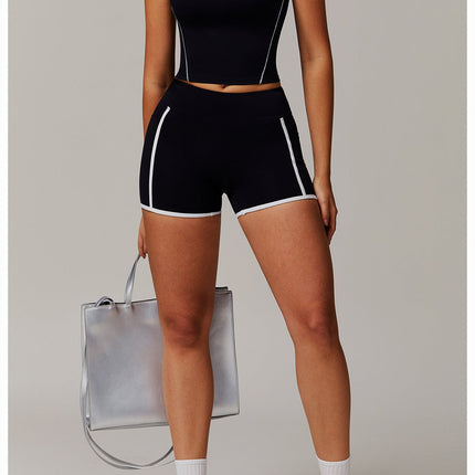 Halter Layered Backless Yoga Tank-2