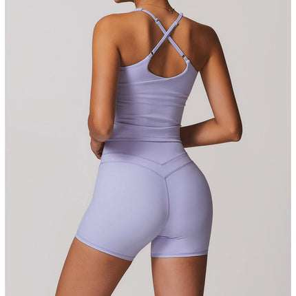Cross-Back Yoga Tank-4