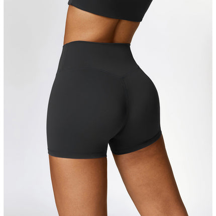 Brushed High-Waist Yoga Shorts-1