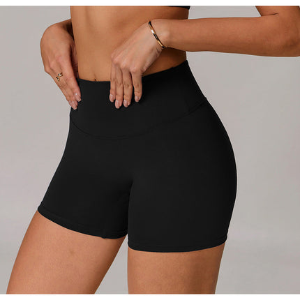 High-Waist Sculpting Yoga Shorts-5