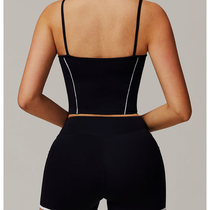 Halter Layered Backless Yoga Tank-1