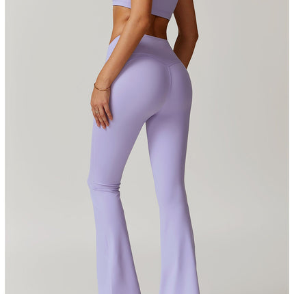 Sculpting High-Waist Flared Yoga Pants-4