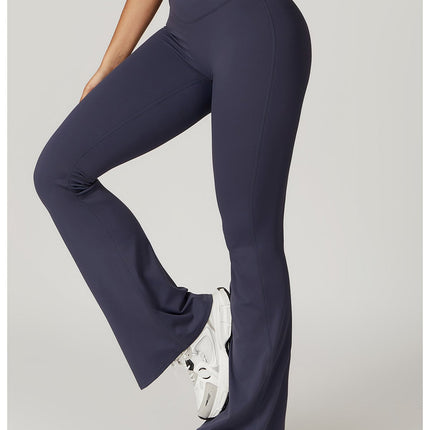 Eco-Chic Crossover Flared Pants-7