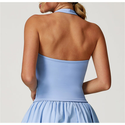 Detachable Rose Halter Top-3