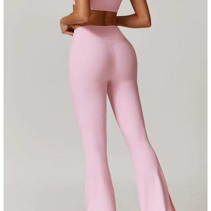 Sculpting High-Waist Flared Yoga Pants-2
