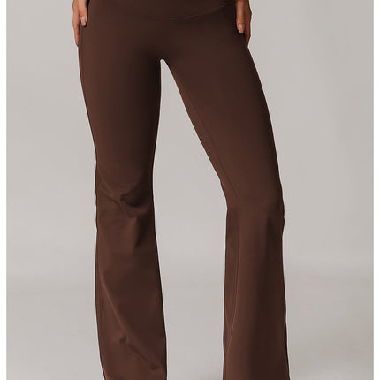 Fitted Flared Yoga Pants-3