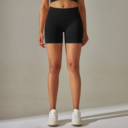 Solid Color Tight Shorts-4