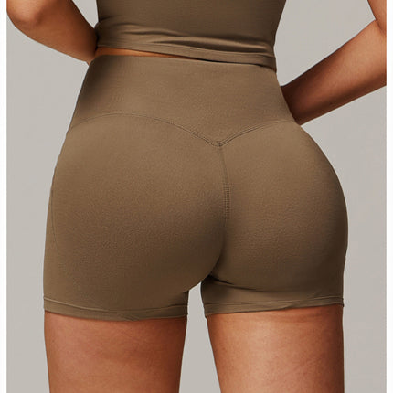 Brushed Foldover High-Waist Shorts-1