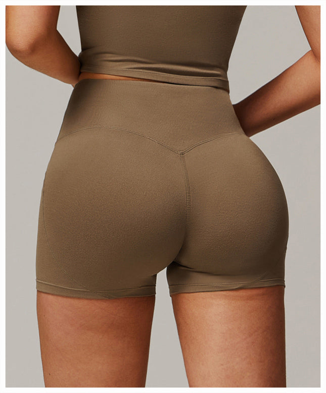 Brushed Foldover High-Waist Shorts-1