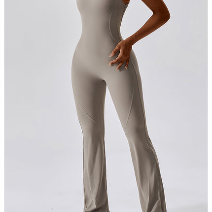 Sleeveless Flared Jumpsuit-3