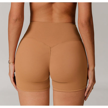 High-Waist Sculpting Yoga Shorts-3
