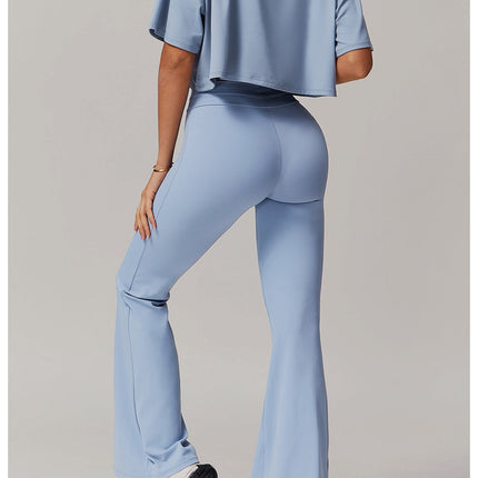 High-Waist Lift Flared Yoga Pants-2