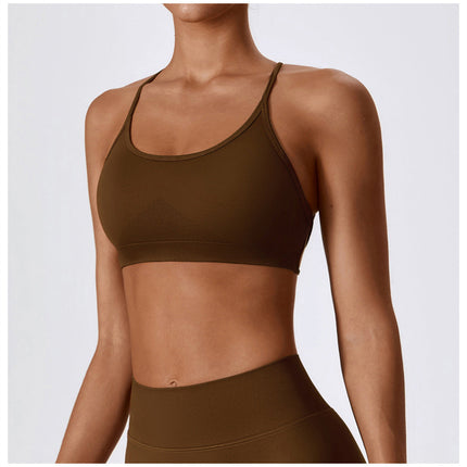 Crossback Strappy Sports Bra-3