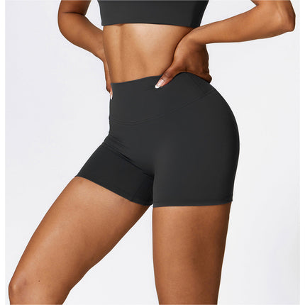 Brushed High-Waist Yoga Shorts-0