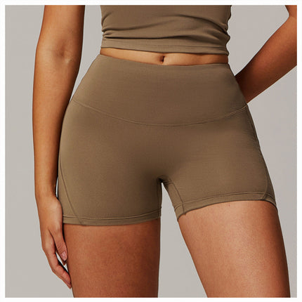 Brushed Foldover High-Waist Shorts-0
