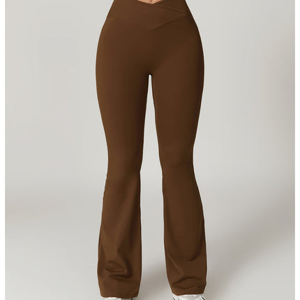 Eco-Chic Crossover Flared Pants-3