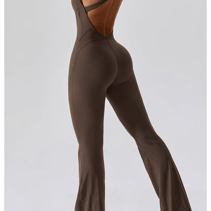 Sleeveless Flared Jumpsuit-2