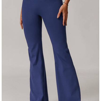 Fitted Flared Yoga Pants-8