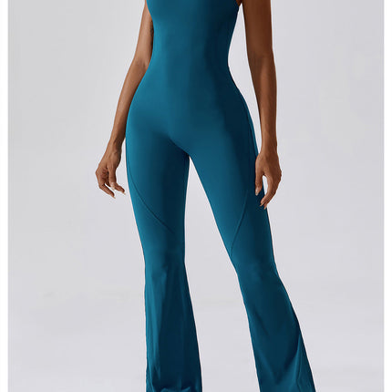 Sleeveless Flared Jumpsuit-7