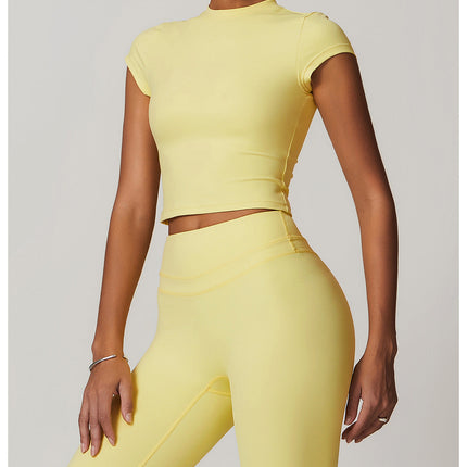 Cut-Out Back Yoga Tee-1
