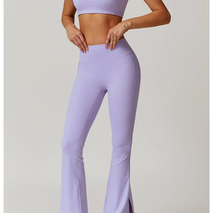 Sculpting High-Waist Flared Yoga Pants-3