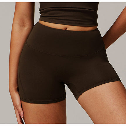 Brushed Foldover High-Waist Shorts-4