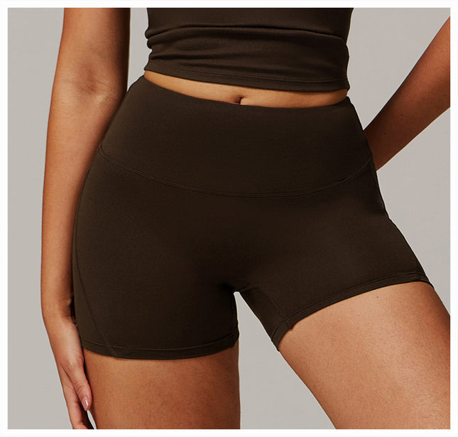 Brushed Foldover High-Waist Shorts-4