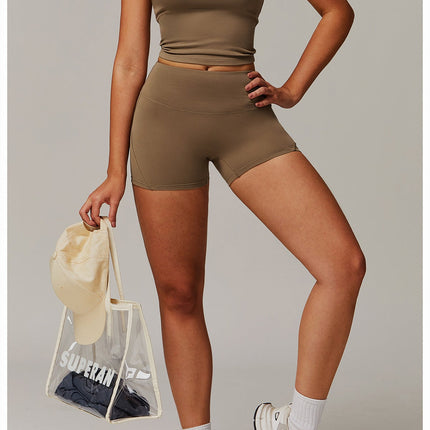 Brushed Foldover High-Waist Shorts-3