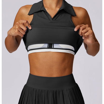 Sleeveless Cropped Polo-2